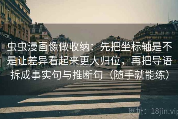 虫虫漫画像做收纳：先把坐标轴是不是让差异看起来更大归位，再把导语拆成事实句与推断句（随手就能练）